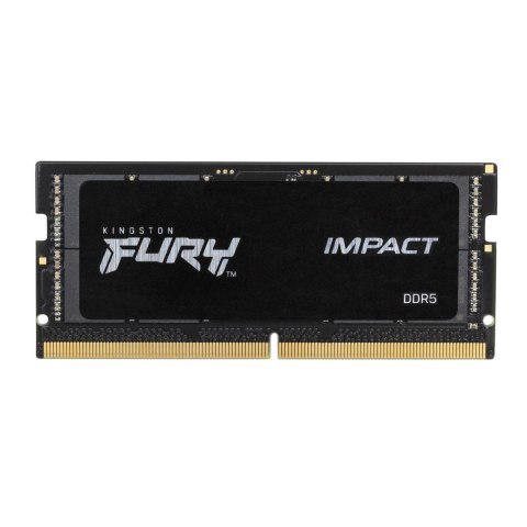 Pamięć SODIMM DDR5 Kingston FURY Impact 16GB (1x16GB) 4800MHz CL38 1,1V Czarna