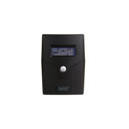 Zasilacz awaryjny UPS DIGITUS Line-Ineractive LCD, 600VA/360W, 1x12V/7Ah, AVR, 2x Schuko CEE 7/3, 2x RJ11, 1x USB 2.0 typ B