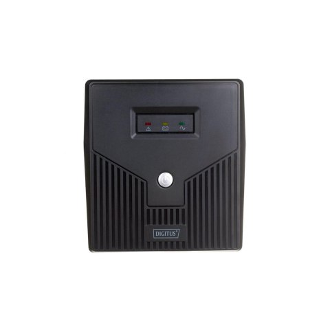 Zasilacz awaryjny UPS DIGITUS Line-Ineractive LED 1000VA/600W, 2x12V/7Ah, AVR, 4x Schuko CEE 7/3, 2x RJ11, 1x USB 2.0 typ B