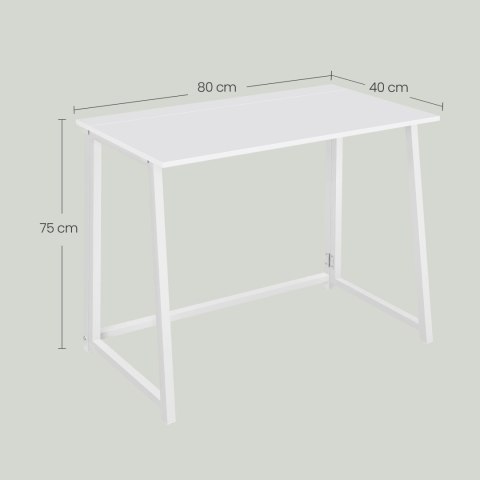 Biurko Komputerowe MAX 1.0 - białe / nogi białe