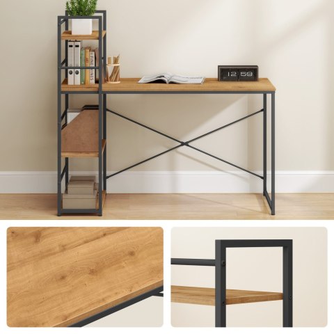 Biurko Komputerowe MAX 4.0 - dąb / nogi czarne