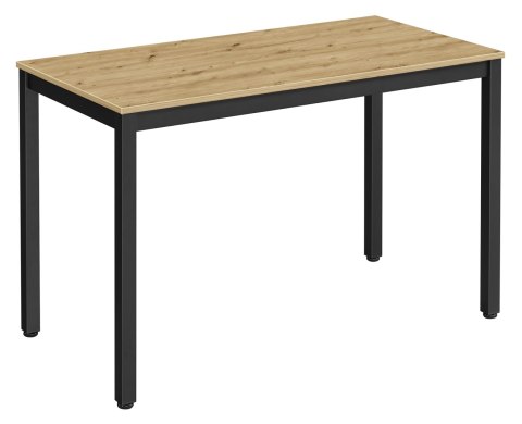 Stół TESSA 120cm x 60cm - artisan / czarne nogi