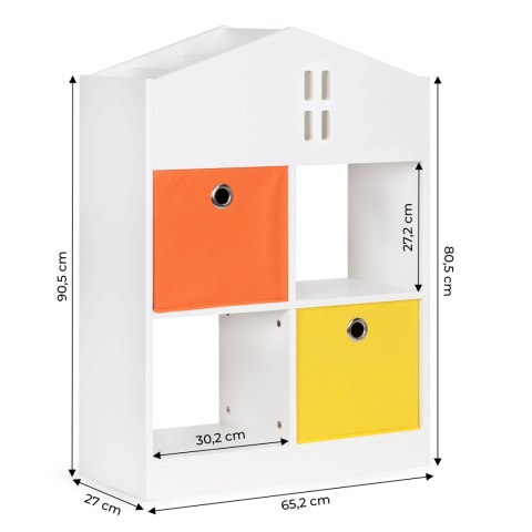 Regał szafka dziecięca domek dla dzieci przegrody organizer ECOTOYS