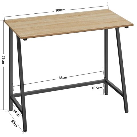 Biurko komputerowe gamingowe szkolne stół sonoma