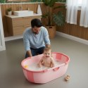 Wanienka dla dzieci wanna turystyczna składana odpływ różowa ECOTOYS