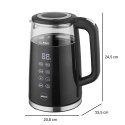 Czajnik elektryczny bezprzewodowy turystyczny 2200W 1.7 l obrotowy czarny