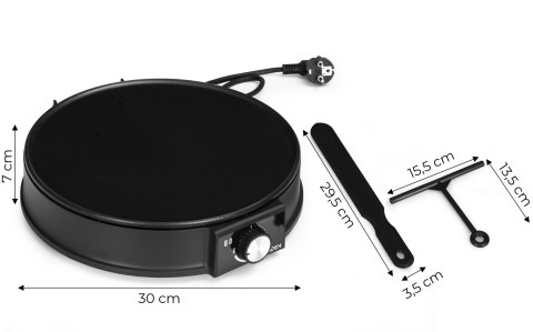 Elektryczna naleśnikarka patelnia do naleśników nieprzywierająca 1200W KADEN