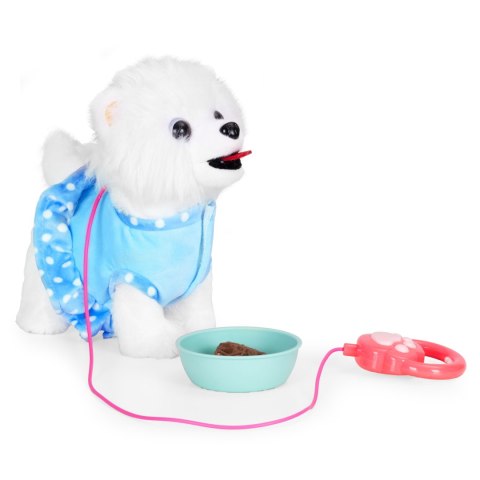 Interaktywny piesek na smyczy chodzi i merda ogonem melodyjki