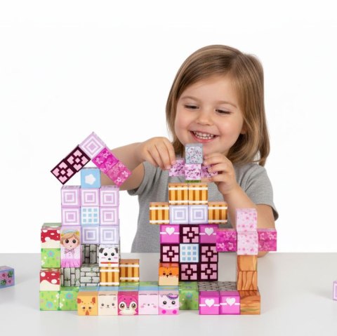 Klocki magnetyczne konstrukcyjne dla dzieci zestaw 113 elementów