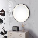 Lustro łazienkowe LED okrągłe ścienne 80 cm 3 barwy anti-fog włącznik dotykowy ModernHome