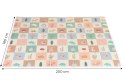 Mata piankowa dla dzieci 200x180 cm edukacyjna dwustronna składana + torba IPLAY