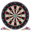 Tarcza do darta gry w rzutki lotki tablica sizalowa 46 cm zestaw 6 rzutek