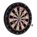 Tarcza do darta gry w rzutki lotki tablica sizalowa 46 cm zestaw 6 rzutek