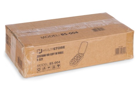 Zestaw do gry w bule kule boules petanque 8 szt. + etui i akcesoria