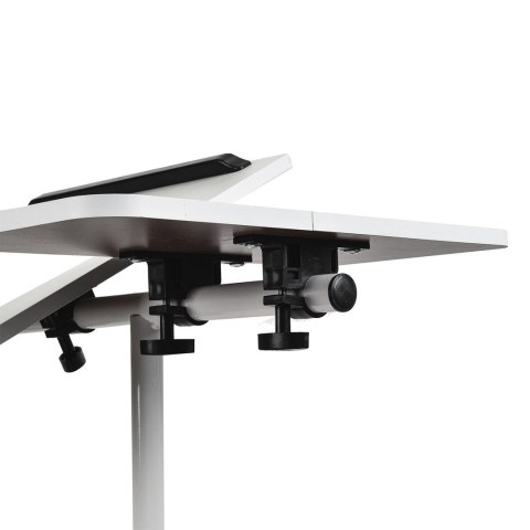 MACLEAN MOBILNE BIURKO/STAND NA LAPTOP, BIAŁE, REGULACJA WYSOKOŚĆ 59-89CM, MAX. 30KG MC-121 W
