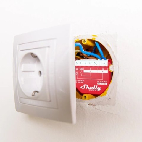 Shelly Qubino Wave 1PM - 1-kanałowy przekaźnik dopuszkowy/sterownik Z-Wave 230 V z pomiarem mocy