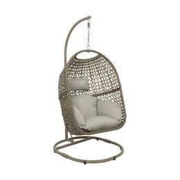 Fotel wiszący ogrodowy wiklinowy Brązowy 95 x 195 cm