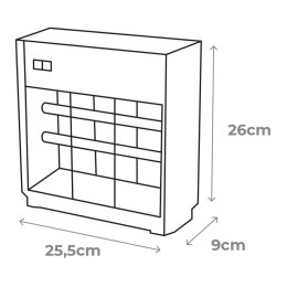 Lampa owadobójcza EDM 06011 Czarny Srebrzysty 12 W 25,5 x 9 x 26 cm Professional