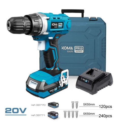 Zestaw wiertło i akcesoria Koma Tools Pro Series Wkrętak 70 piezas