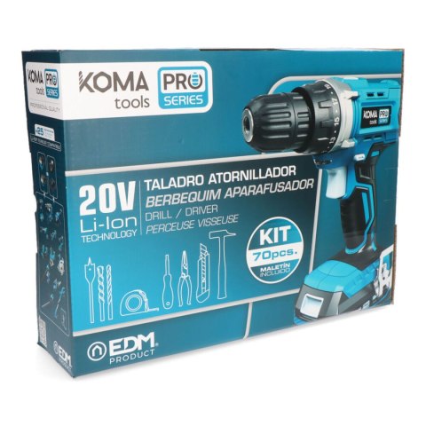 Zestaw wiertło i akcesoria Koma Tools Pro Series Wkrętak 70 piezas