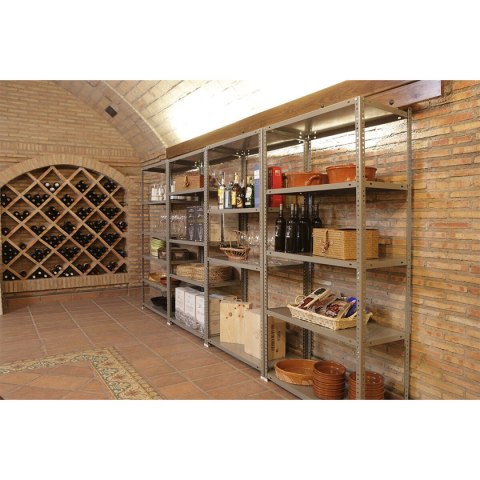 Regał Simon Rack Comfort Plus 5/400 Biały 200 x 100 x 40 cm Metal 5 Półki 100 kg