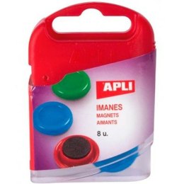 Magnesy Apli Ø 2 cm 8 Części (20 Sztuk)