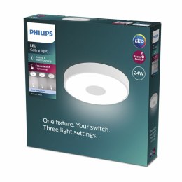 Plafon LED Philips coiner 24 W Ø 38,9 x 8 cm Biały Metal (4000 K)
