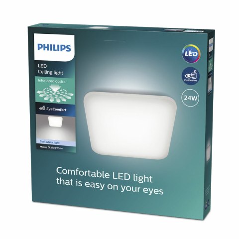 Plafon LED Philips mauve 24 W 43 x 43 x 7,5 cm Biały Metal (4000 K)