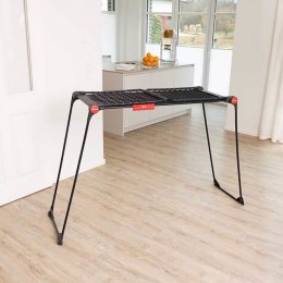 Stojak do suszenia prania Vileda infinity flex ultimate Czarny matowy Stal 304 x 56 x 128 cm 30 m Rozsuwany