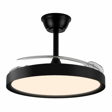 Wentylator sufitowy z oświetleniem CristalRecord Czarny 43 W (3000 K) (4000 K)