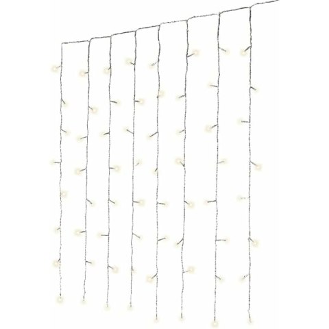 Zasłona z Lampek LED Lumineo Ciepła Biel