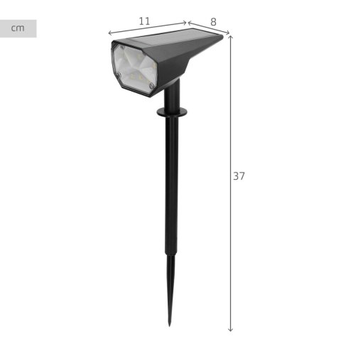 Lampa słoneczna Aktive 8 x 37 x 11 cm (6 Sztuk)
