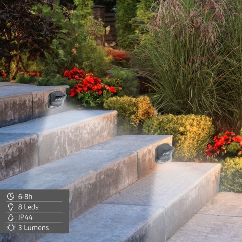 Lampa słoneczna Aktive 8,5 x 9 x 5,5 cm (6 Sztuk)