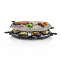 Raclette Princess 8 Oval Stone Grill Party Czarny Szary