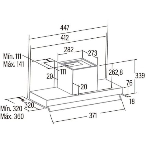 Wentylator kuchenny Cata ARMONIA45X