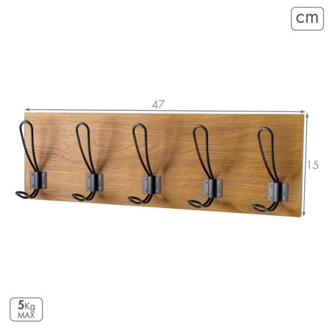 Wieszak na ubrania Max Home Drewno MDF (4 Sztuk)