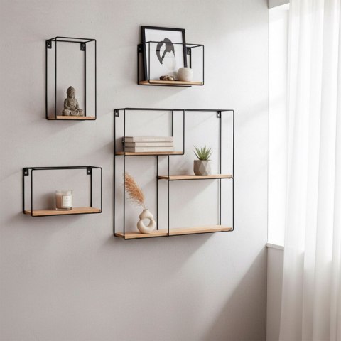 Wieszak na ubrania Max Home Żelazo Drewno MDF (2 Sztuk)