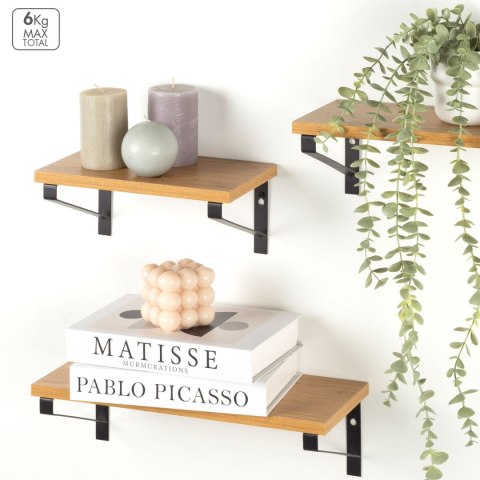 Wieszak na ubrania Max Home Żelazo Drewno MDF (4 Sztuk)