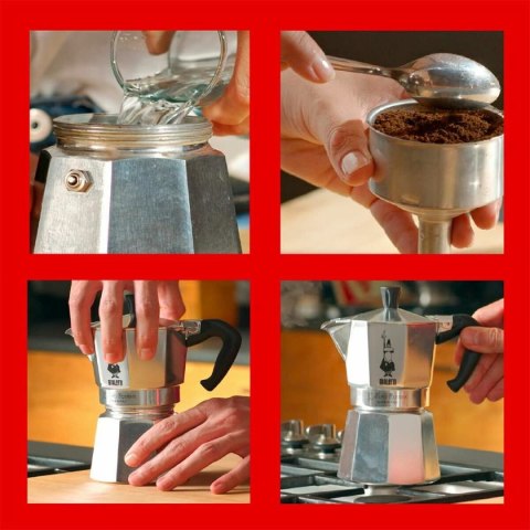 Włoska Kafeterka Bialetti 0001164 Srebrzysty Aluminium