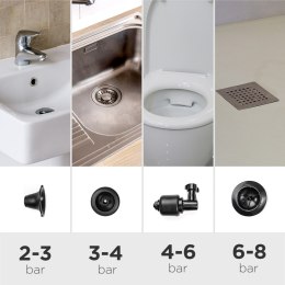 Wysokociśnieniowy przepychacz powietrzny z akcesoriami i manometrem 5 w 1 Jetpro InnovaGoods