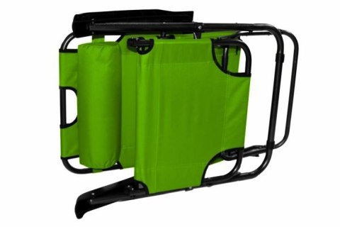 Składany leżak ogrodowy - zielony