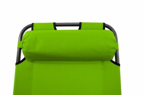 Składany leżak ogrodowy - zielony