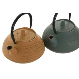 Dzbanek na herbatę Home ESPRIT Kolor Zielony Pomarańczowy Stal nierdzewna Żelazo 400 ml (2 Sztuk)