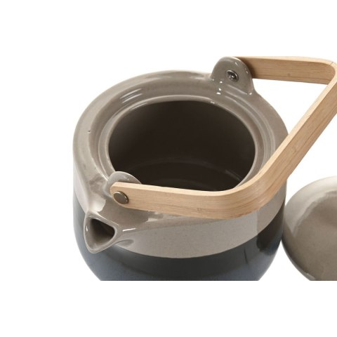 Dzbanek na herbatę Home ESPRIT Niebieski Szary Bambus Porcelana 1 L