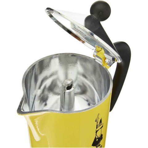 Włoska Kafeterka Bialetti Rainbow Żółty Jaune Metal 6 Kubki