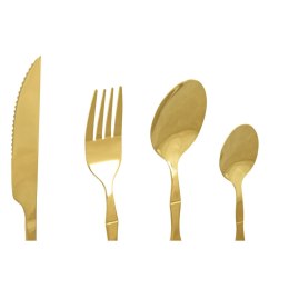 Zastawa stołowa Home ESPRIT Złoty Stal nierdzewna 15 x 7 x 24 cm 16 Części