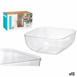 Zestaw naczyń Leknes Przezroczysty Plastikowy 5 L 25,5 x 12,3 x 25,5 cm (12 Sztuk)
