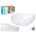 Zestaw naczyń Leknes Przezroczysty Plastikowy 5 L 25,5 x 12,3 x 25,5 cm (12 Sztuk)