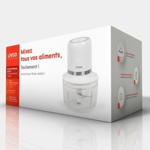 Młynek do Mięsa Livoo Chopper Biały Stal 200 W 1,2 L