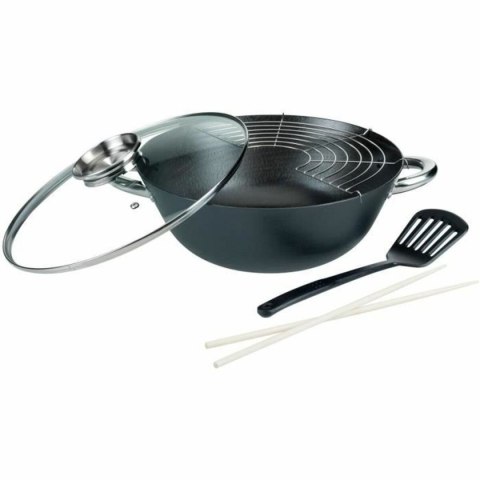 Patelnia Wok GSW Stal Stal kuta Ø 32 cm 4 Części